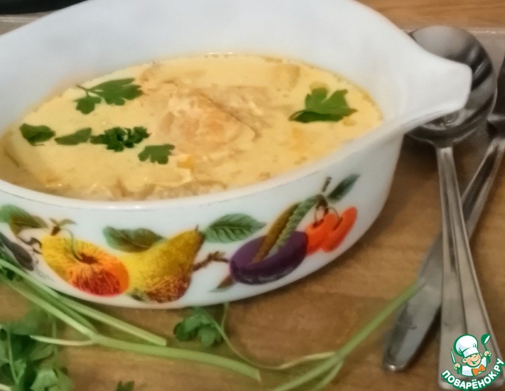 Луковый суп с петрушкой