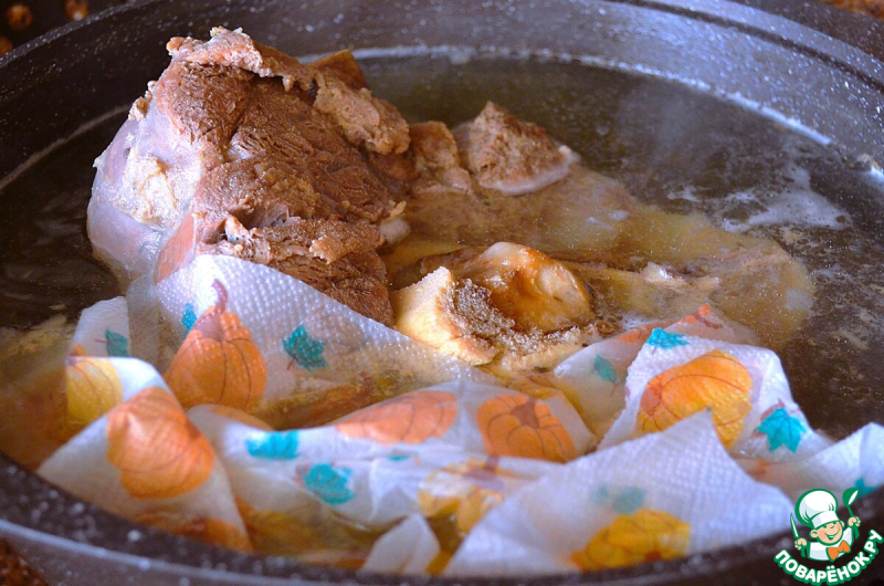 Мясо по-казахски "Пять пальцев"