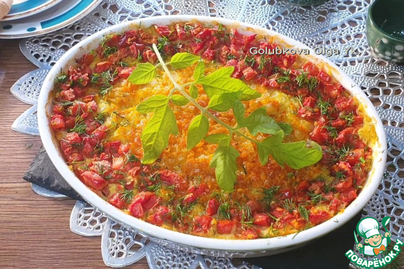 Овощная запеканка с манной крупой