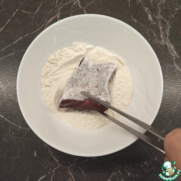 Печень по-французски