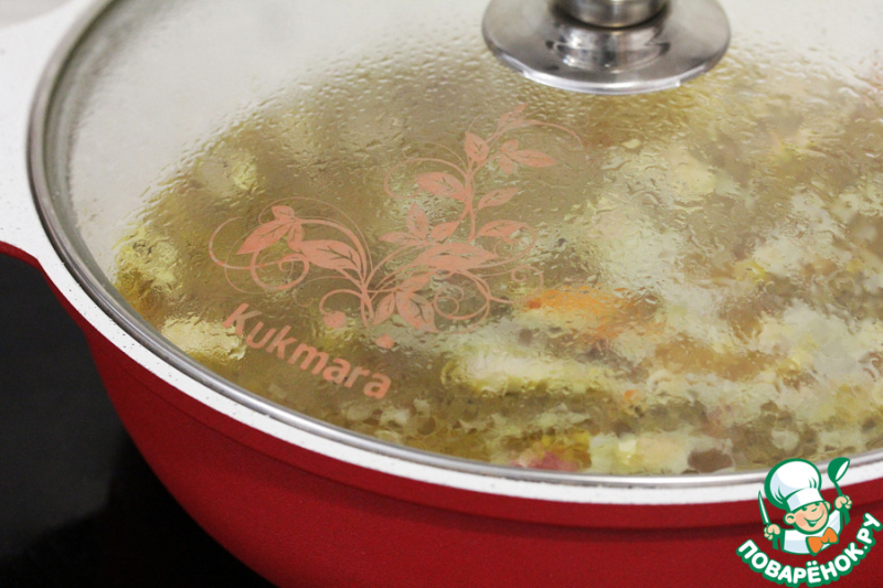 Плов из птитима с курицей