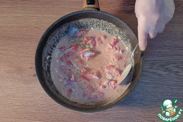 Рагу с мясом, овощами в густом соусе
