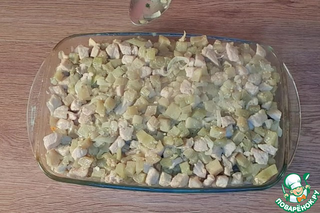 Рагу с мясом, овощами в густом соусе