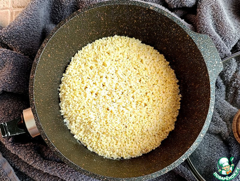 Рассыпчатая пшённая каша со шкварками