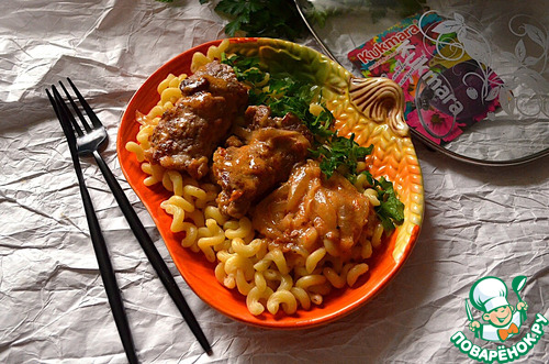 Рулетики с сыром и жареным луком