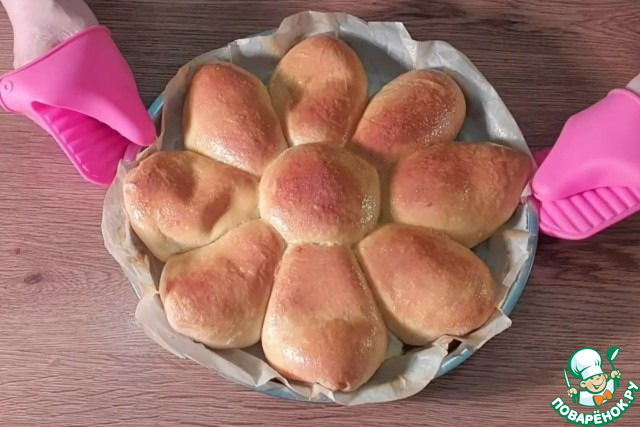 Сдобный разборный пирог с яблоками