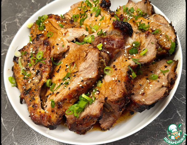 Рецепт: Свиная шея с ароматной корочкой