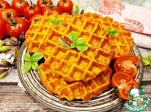 Вафли томатные со вкусом "пиццы"