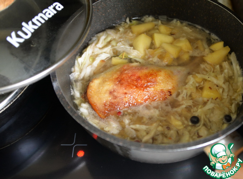 Айнтопф с уткой и маринованной капустой