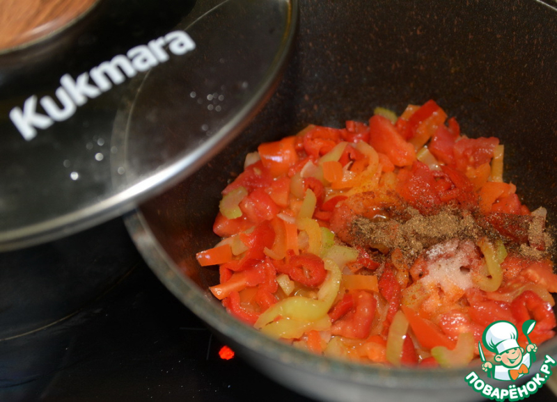 Айнтопф с уткой, перцем и кукурузой