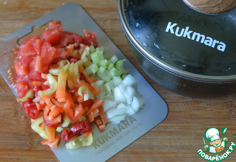 Айнтопф с уткой, перцем и кукурузой