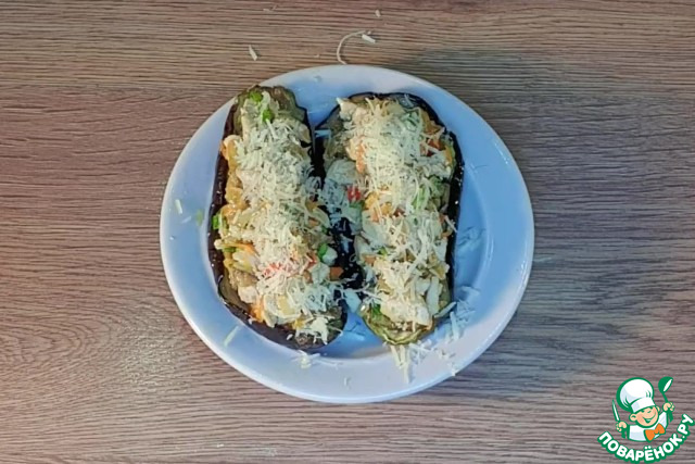 Баклажан с курицей по мотивам "Кумпир"