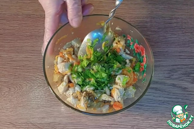 Баклажан с курицей по мотивам "Кумпир"
