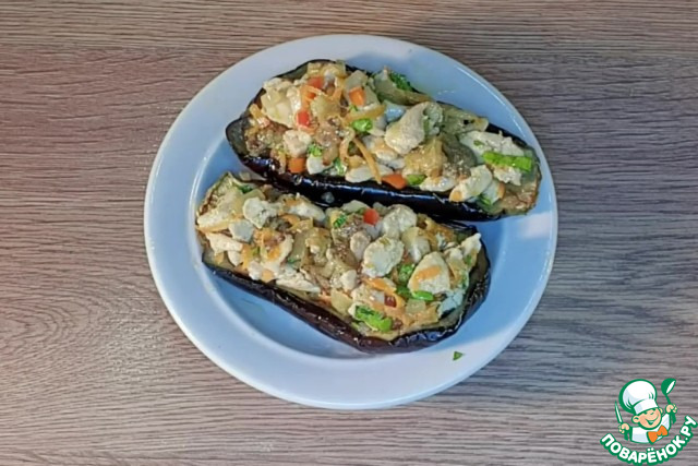 Баклажан с курицей по мотивам "Кумпир"
