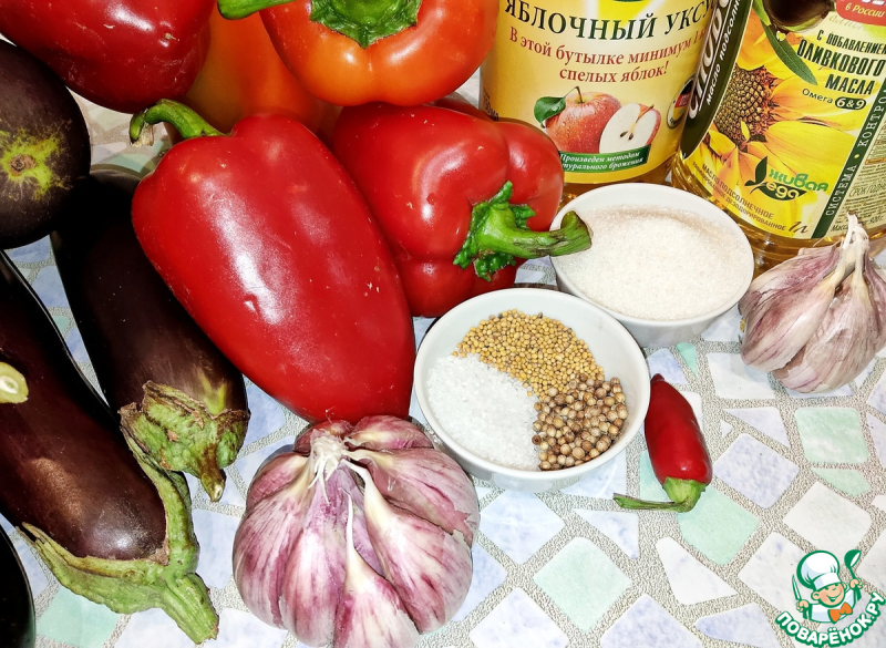 Баклажаны в чесночно-перечном маринаде