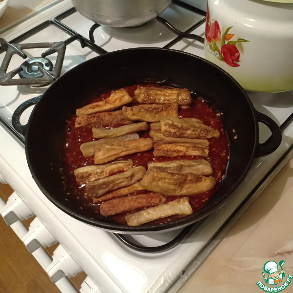 Баклажаны в кисло-сладком соусе