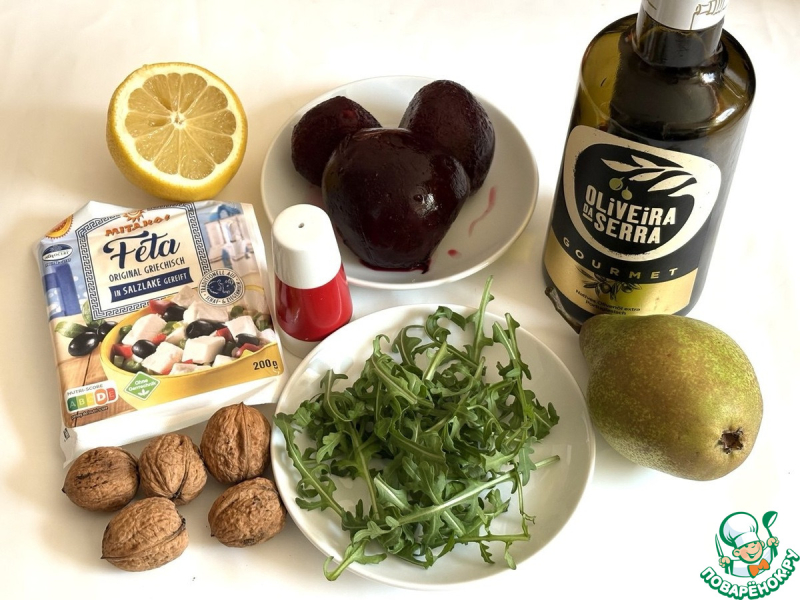 Башенки из свеклы и груши