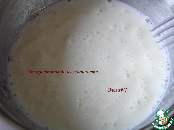Белковая фриттата с курицей и брынзой