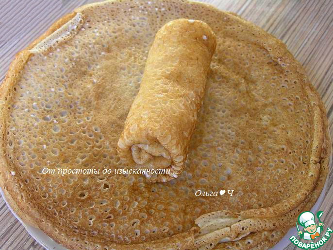 Блинчики с творогом в нежнейшей заливке