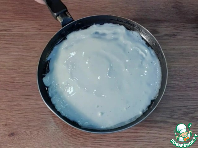 Блинные треугольники с двумя начинками
