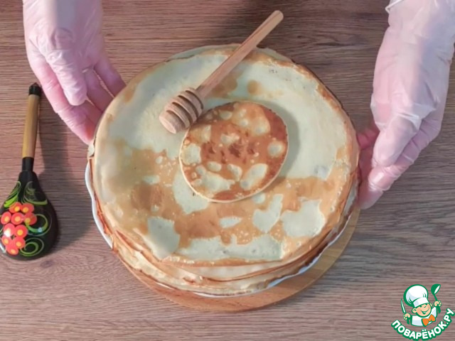Блинные треугольники с двумя начинками