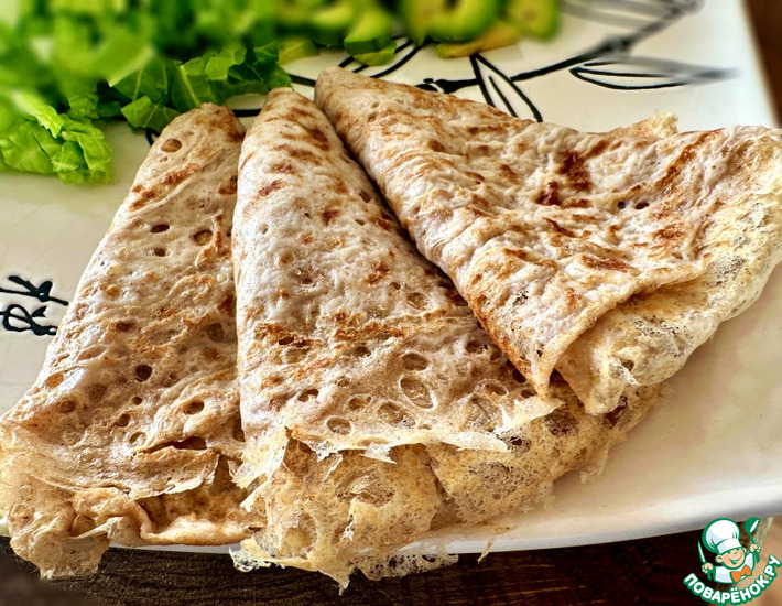 Блины из зеленой гречки