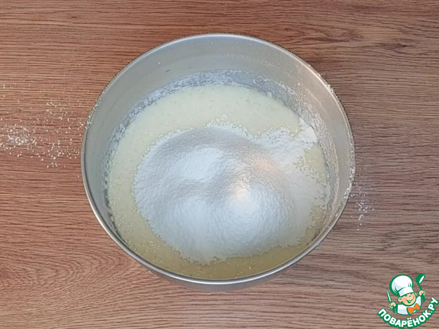 Блины на кипятке с грибной начинкой
