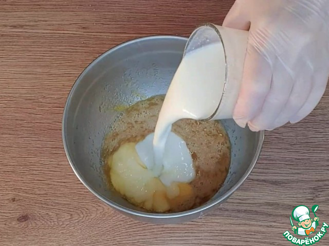 Блины на кипятке с грибной начинкой