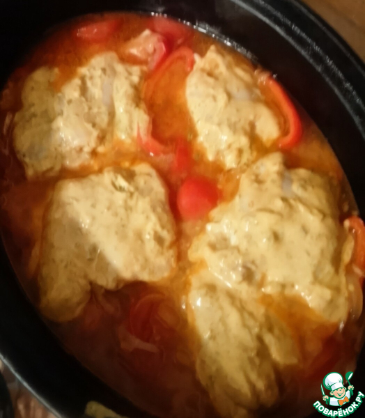 Блюдо из курицы и запеченного риса