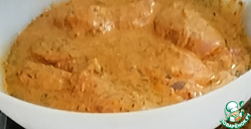 Блюдо из курицы и запеченного риса