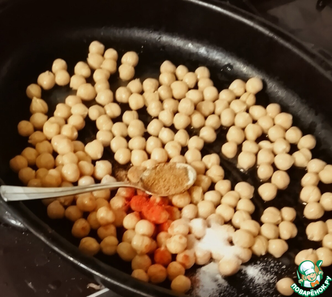 Чаат из спаржи