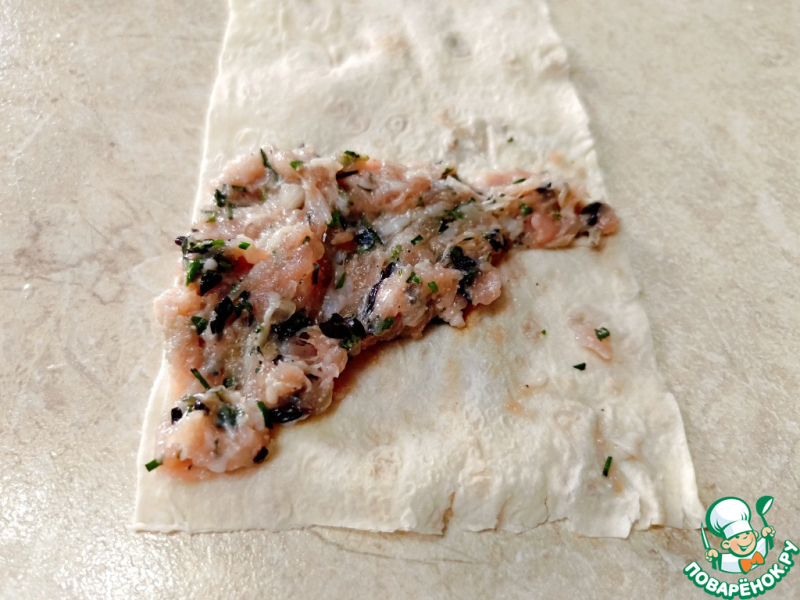 Чебуреки из лаваша с эстрагоном и орегано