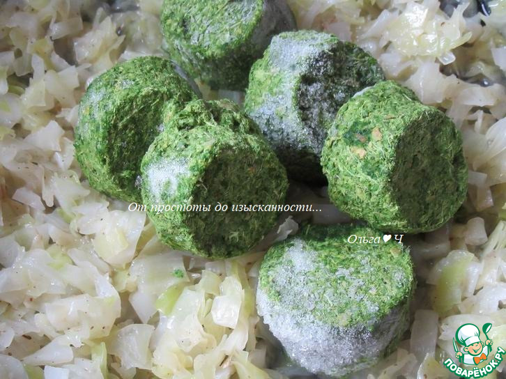 Чебуреки с капустой и шпинатом