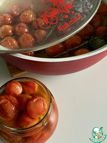 Черри конфи с кориандром и розмарином