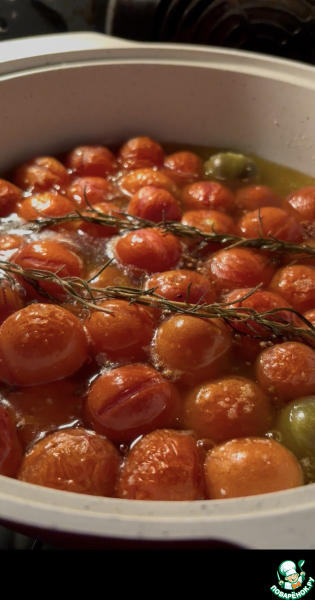 Черри конфи с кориандром и розмарином