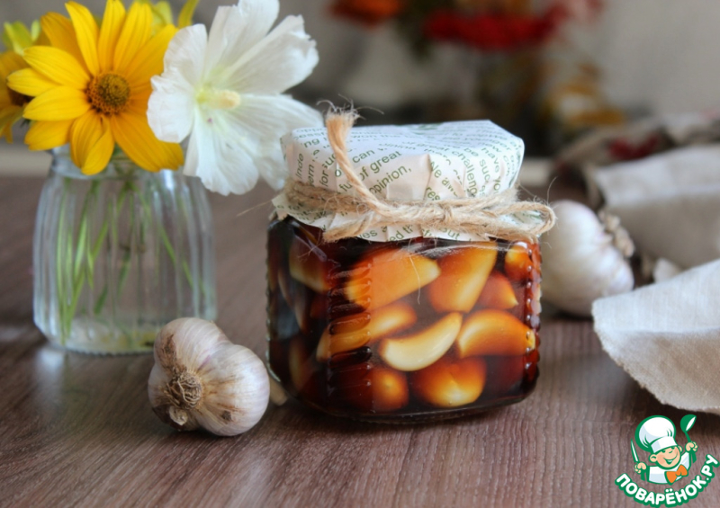 Чеснок зубчиками по-корейски