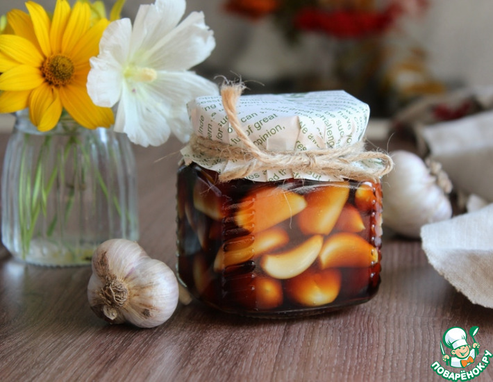 Чеснок зубчиками по-корейски