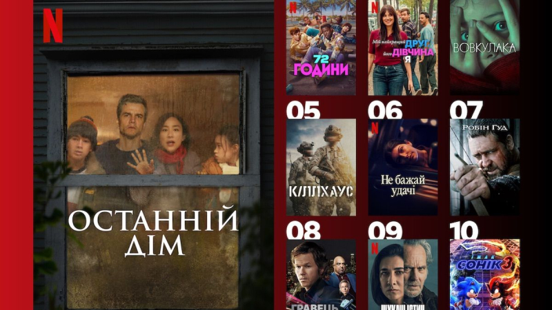 Что в тренде на Netflix: 10 фильмов, которые украинцы смотрели больше всего на прошлой неделе