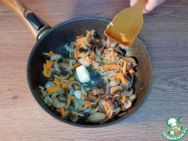 Цветная капуста с грибами