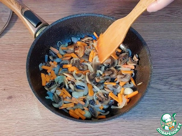 Цветная капуста с грибами