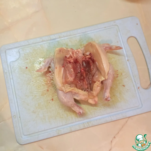 Цыплята-корнишоны, запеченные в духовке