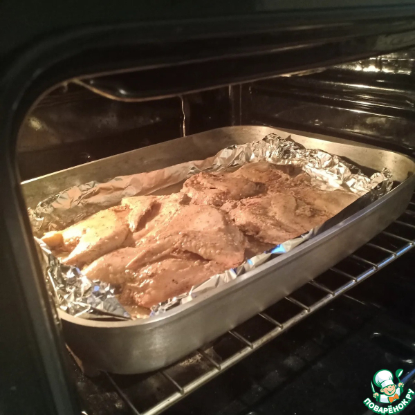 Цыплята-корнишоны, запеченные в духовке