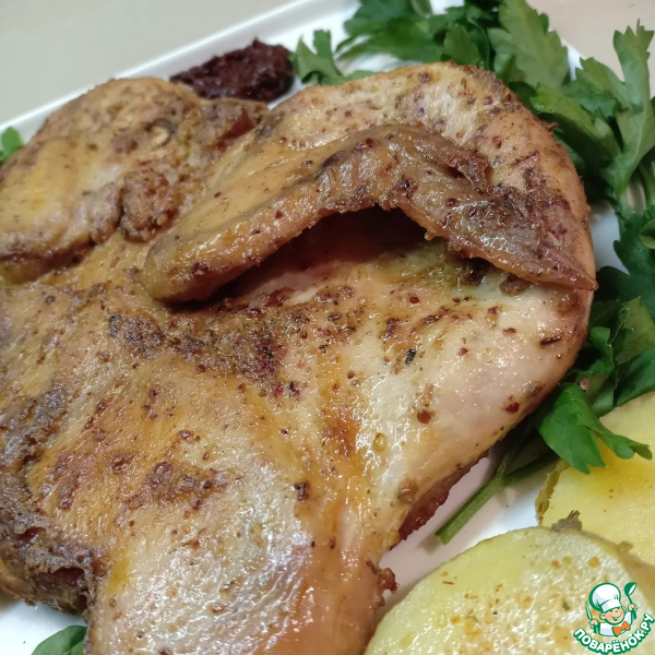 Цыплята-корнишоны, запеченные в духовке