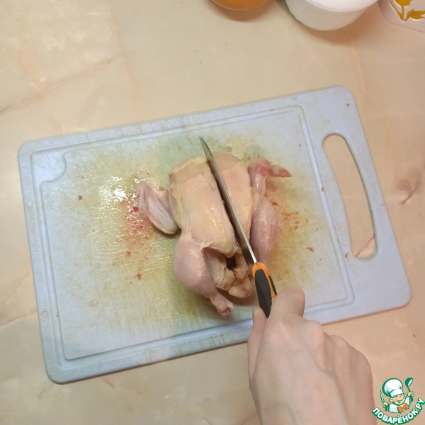 Цыплята-корнишоны, запеченные в духовке