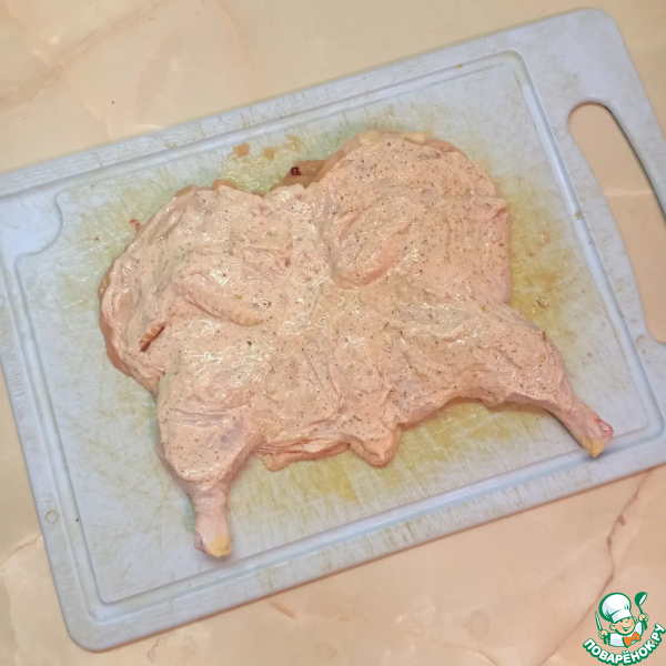 Цыплята-корнишоны, запеченные в духовке