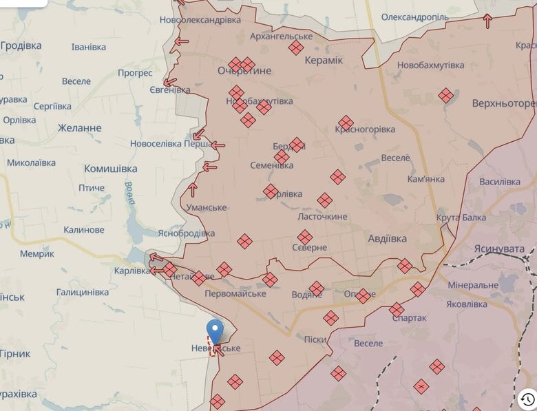 DeepState: Враг продвинулся в районе четырех населенных пунктов на востоке