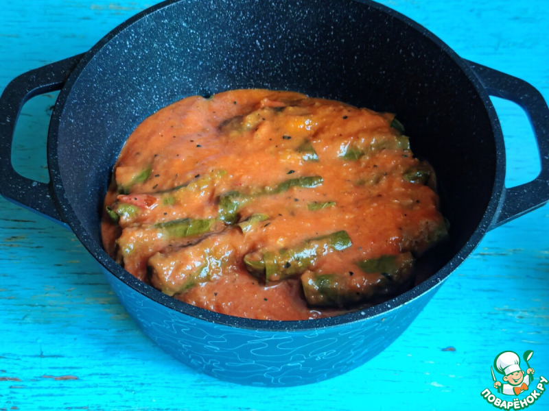 Долма с мясом и фасолью "Томатная"