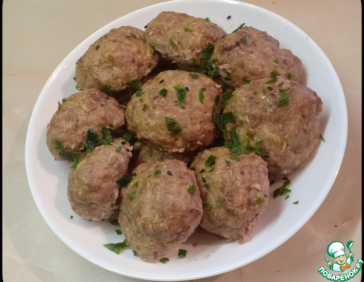 Домашние котлеты из кабачка с фаршем