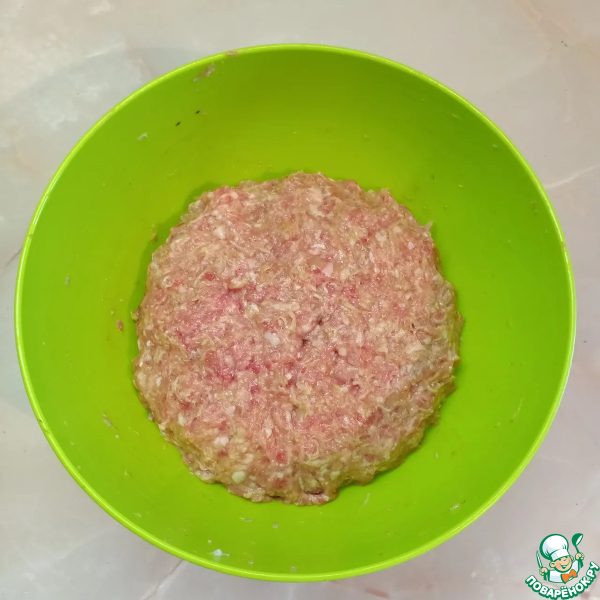 Домашние котлеты из кабачка с фаршем