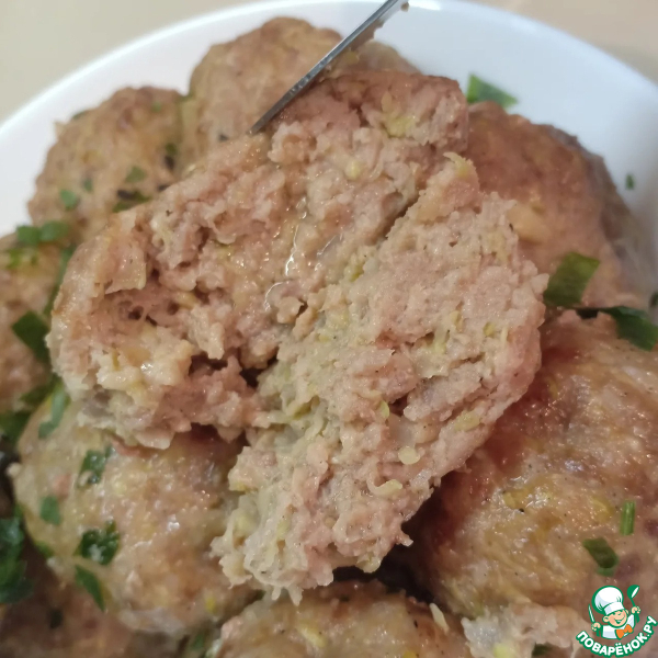 Домашние котлеты из кабачка с фаршем